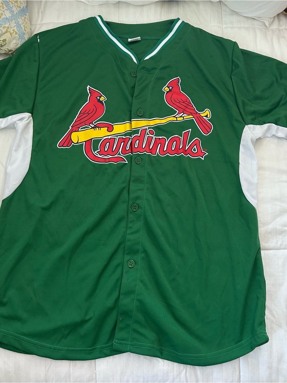 St Louis Cardinals MLB Green Baseball Jersey szXL